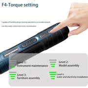 ToolBase 3.6V Cordless Electric Screwdriver Set